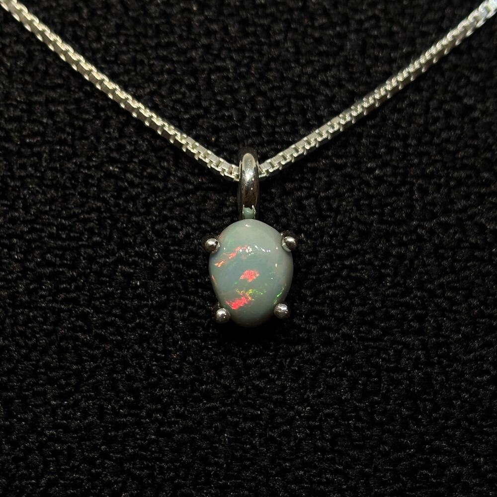 Inverted High Dome Welo Ethiopian Teardrop Opal Necklace